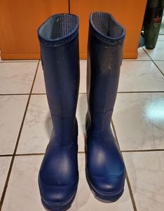 Womens Settia Navy Rubber Boots size 9